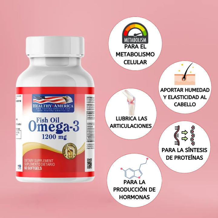 Omega 3 Fish Oil 1200mg X 60 - Imagen 4