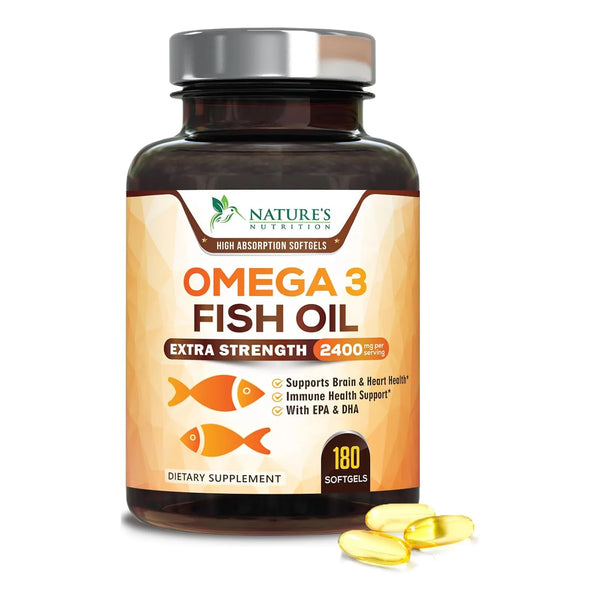 Aceite De Pescado Omega 3 2400 Mg En Cápsulas Blandas Para S - Imagen 1