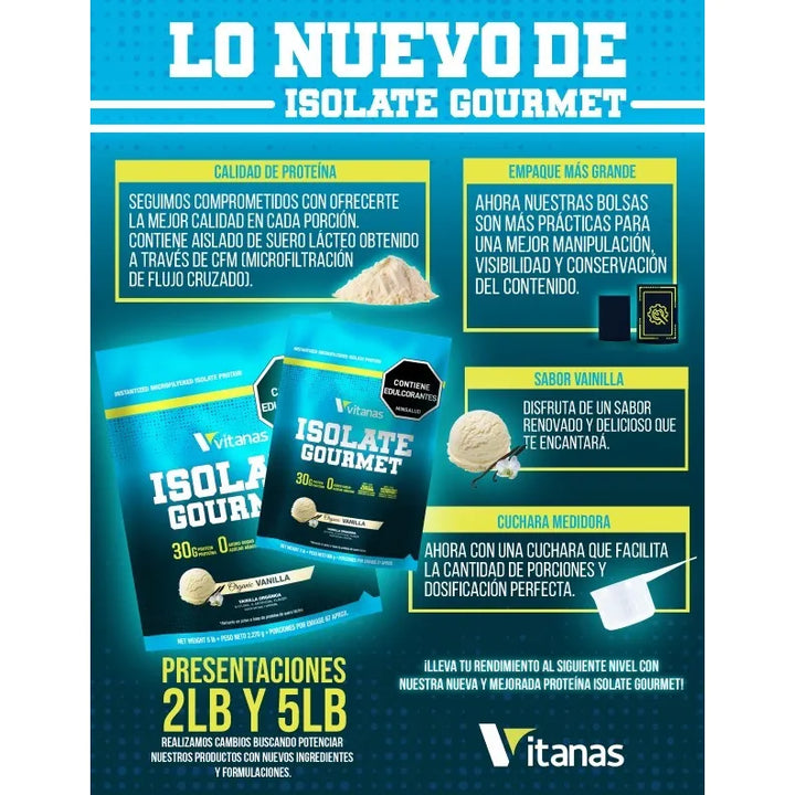 Proteina Isolate Gourmet 5 Lb - Imagen 4