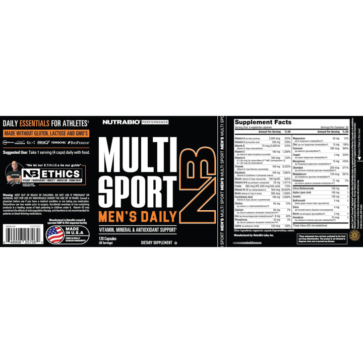 Multivitamina Para Hombre 33 Vitaminas Minerales Micronutrie - Imagen 3