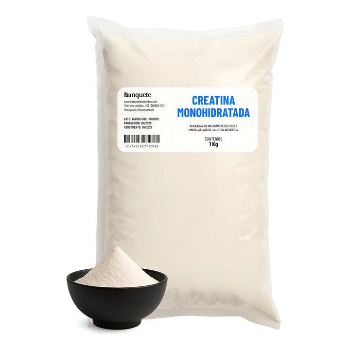 Creatine Monohydrate En Polvo X1k 100% Pura En Bolsa - Imagen 1