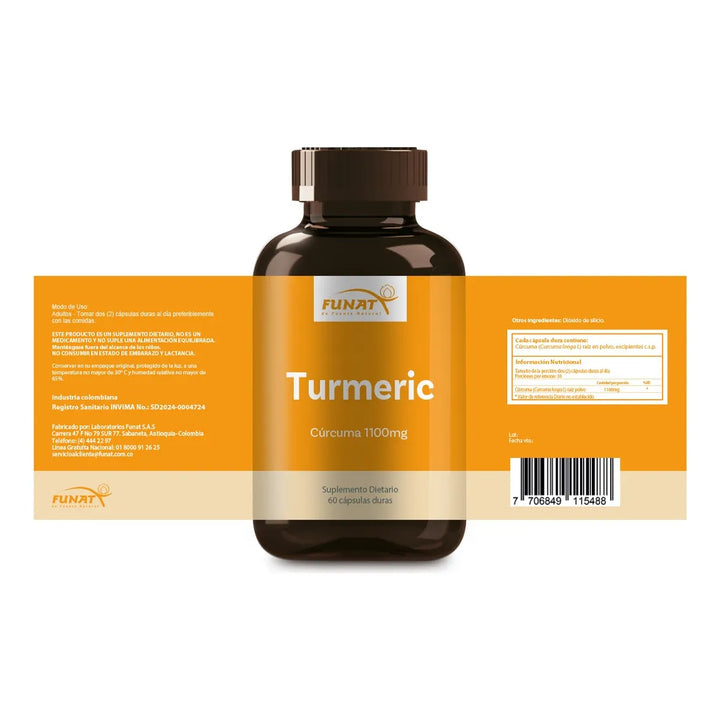 Curcuma /turmeric X 60 Capsulas - Imagen 2