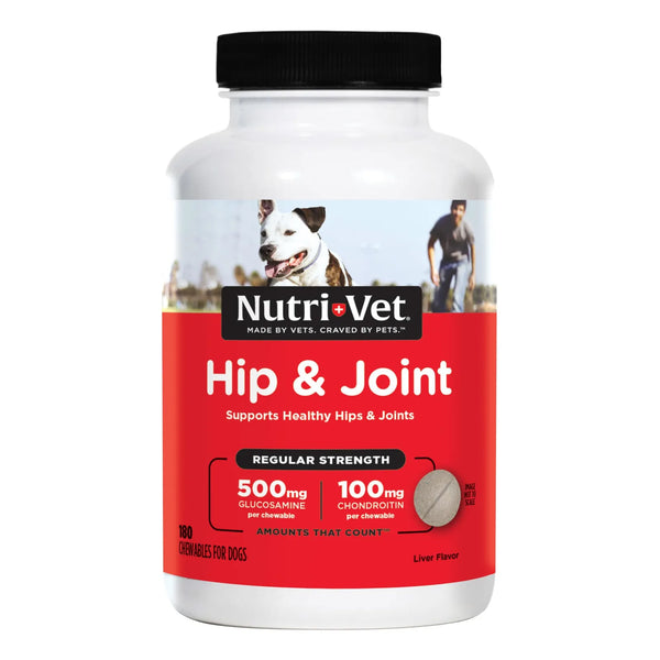Suplementos Masticables Para Perros Con Glucosamina Y Condroitina NutriVet 180 Unidades