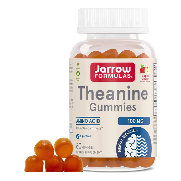 Teanina 100 Mg Aminoacidos Jarrow Formulas 60 Gomitas - Imagen 1