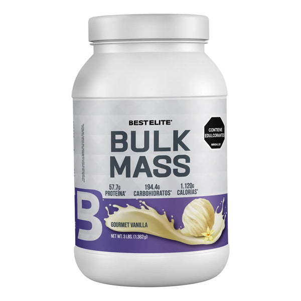 Proteina Hipercarolina Bulk Mass 3 Libras 3lb 3 Lb De Best Elite Mega Gainer Pro Smart Super - Imagen 1