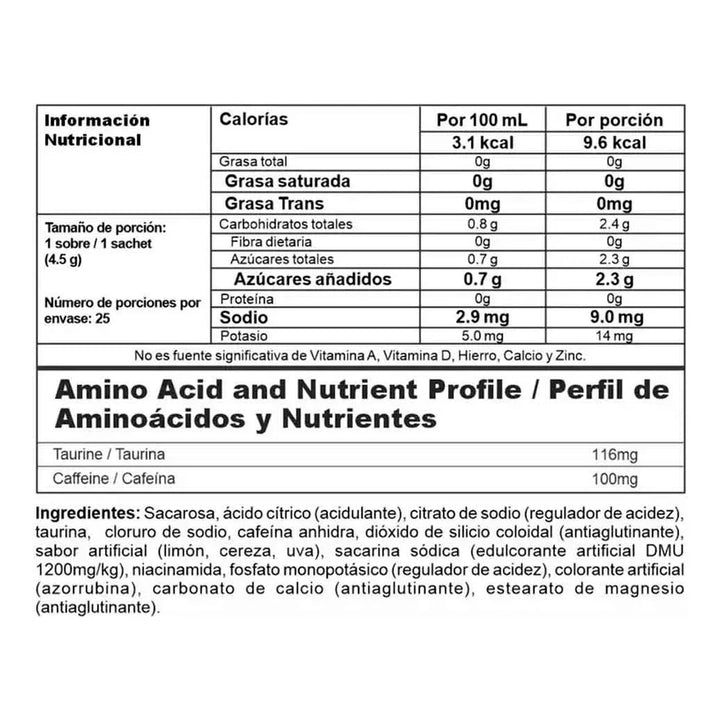 Energy X Pre Entreno Cafeina - Imagen 2