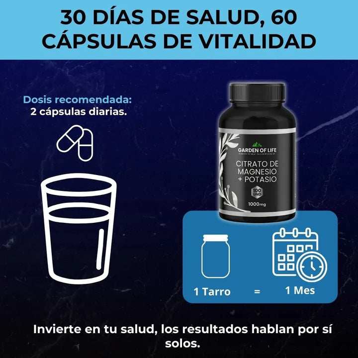 Citrato Magnesio Potasio X100 U Natural - Imagen 7
