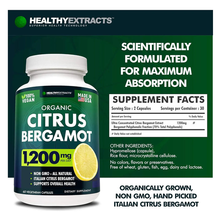 Bergamota Cítrica Extracto Puro 150-1 1200 Mg Polifenoles 80 - Imagen 6