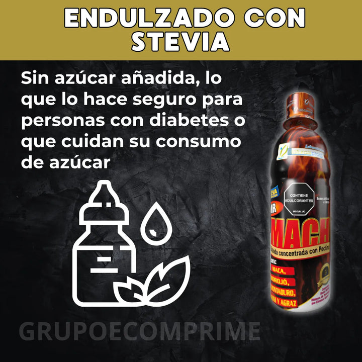Potenciador Natural Liquido 500 Diabeticos Sin Azucar Natural - Imagen 2