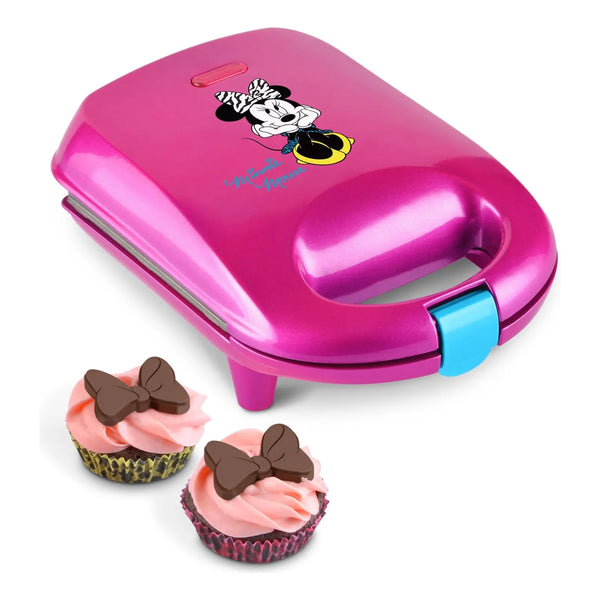 Molde Para Cupcake Disney Minnie Mouse Rosa Hornea 4 Cupcakes Incluye Forros