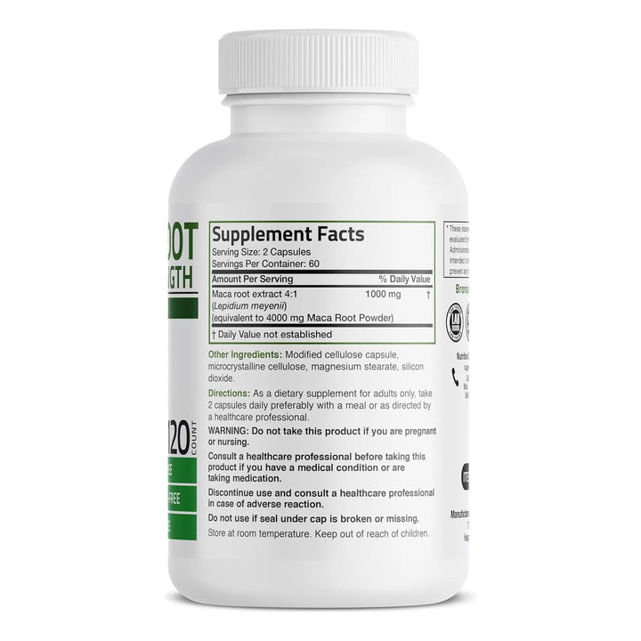 Maca Raíz Extra Lepidium Meyenii 120 Cápsulas Naturales - Imagen 2