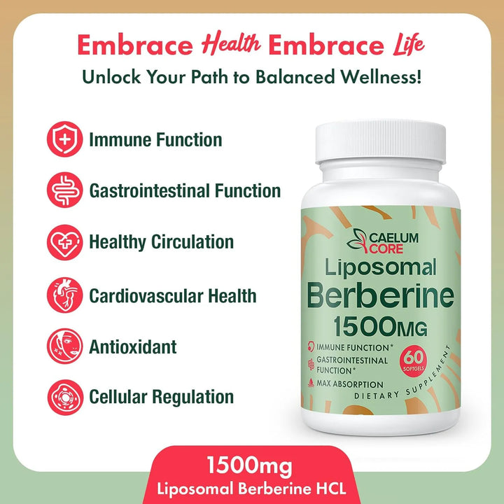Berberina Liposomal 1500mg Activa Ampk Glp-1 Alta Biodisponi - Imagen 6