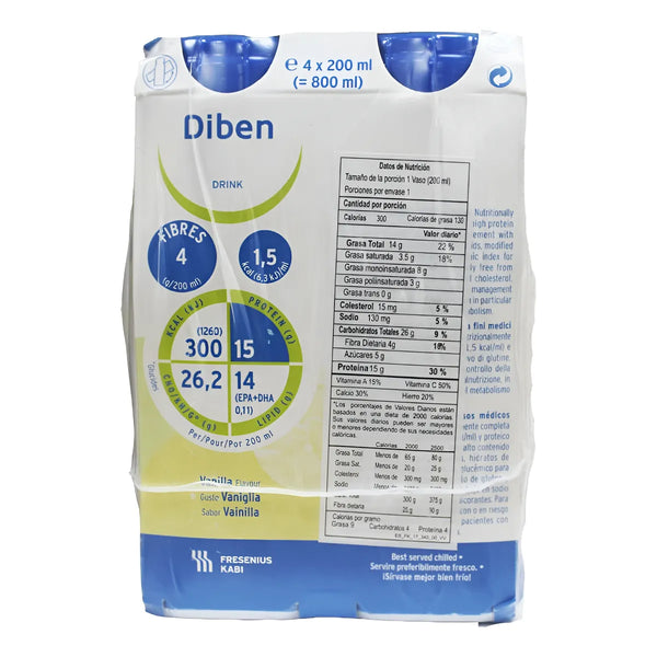 Oferta Diben Vainilla X 200ml X 4und - Imagen 1