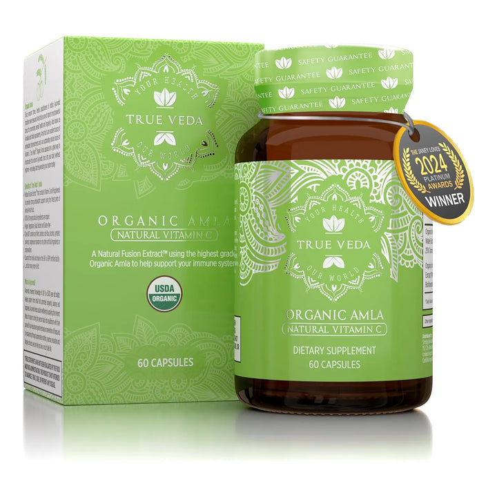 Cápsulas Orgánicas Amla Vitamina C Certificadas Usda A Base - Imagen 1