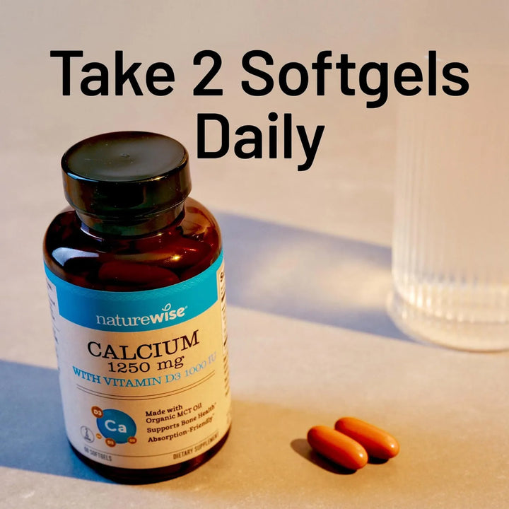 Calcio 1250mg Con Vitamina D3 1000ui Aceite De Coco Mct Orgá - Imagen 9