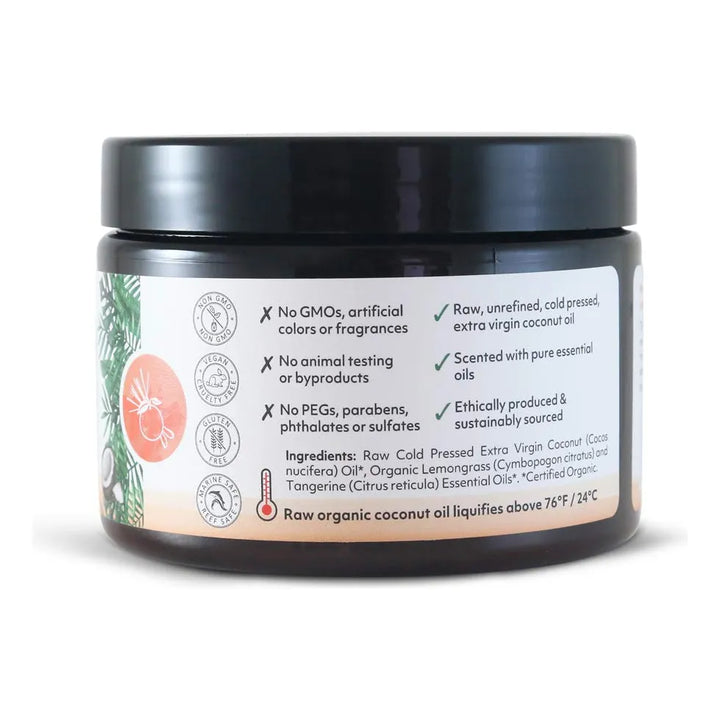 Aceite De Coco Crudo Prensado En Frío Para Cabello Y Piel Co Fragancia - Imagen 2