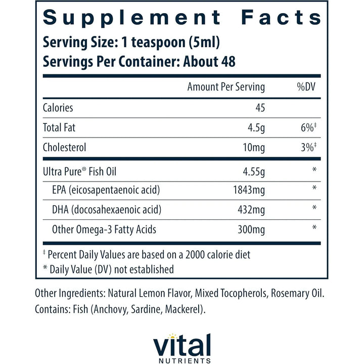 Aceite De Pescado Ultra Puro 2600 Mg 240 Ml - Imagen 2