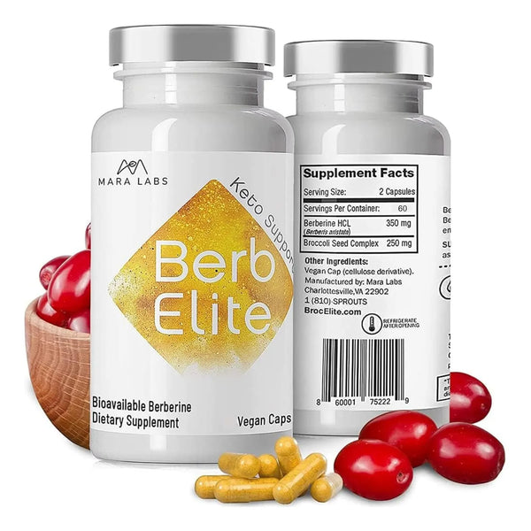 Berberina 350 Mg Con Complejo De Semillas De Brócoli Para Ma - Imagen 1