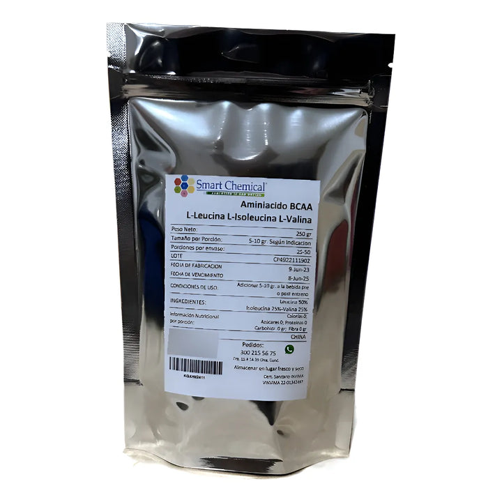 Bcaa Aminoácidos Puros X 250 Gr Sin Sabor - Imagen 1