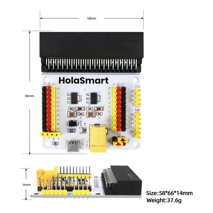 Adaptador De Expansión Para Bbc Microbit Sensor De Placa Com - Imagen 3