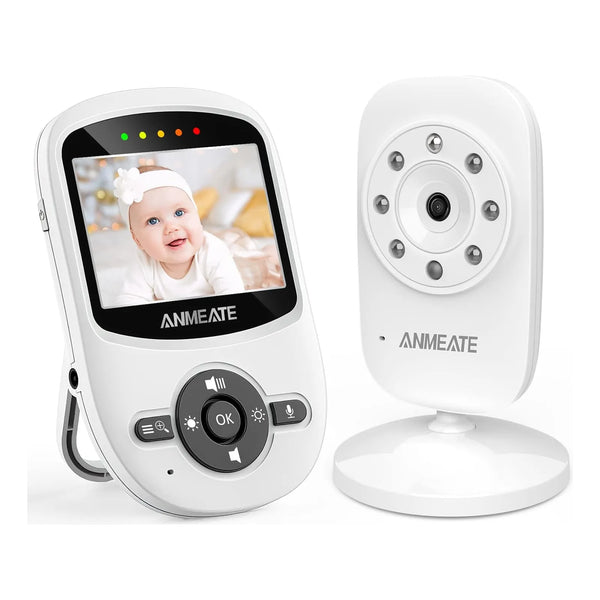 Monitor De Video Para Bebe Anmeate Sm24 Con Vision Nocturna Y Audio Bidireccional