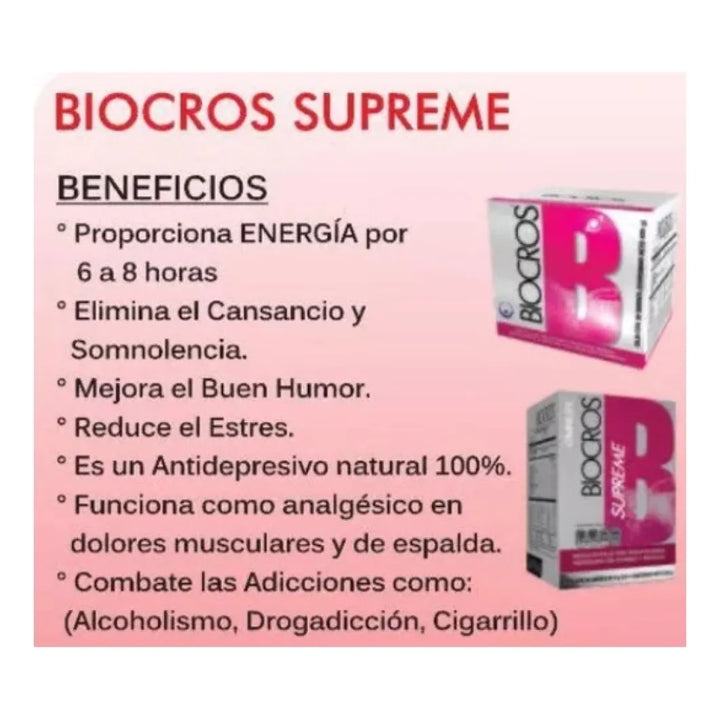Biocros Supreme X 30 Sobres  Frutas Cítricas - Imagen 2