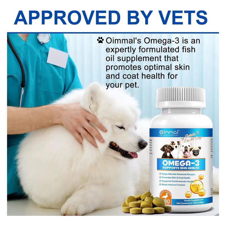 Aceite Omega 3 Para Perros 180 Tabletas Ayuda A Reducción De - Imagen 5