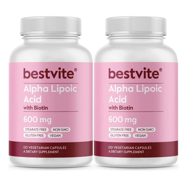 Ácido Alfa Lipoico 600 Mg Con Biotina 240 Cápsulas Naturales - Imagen 1