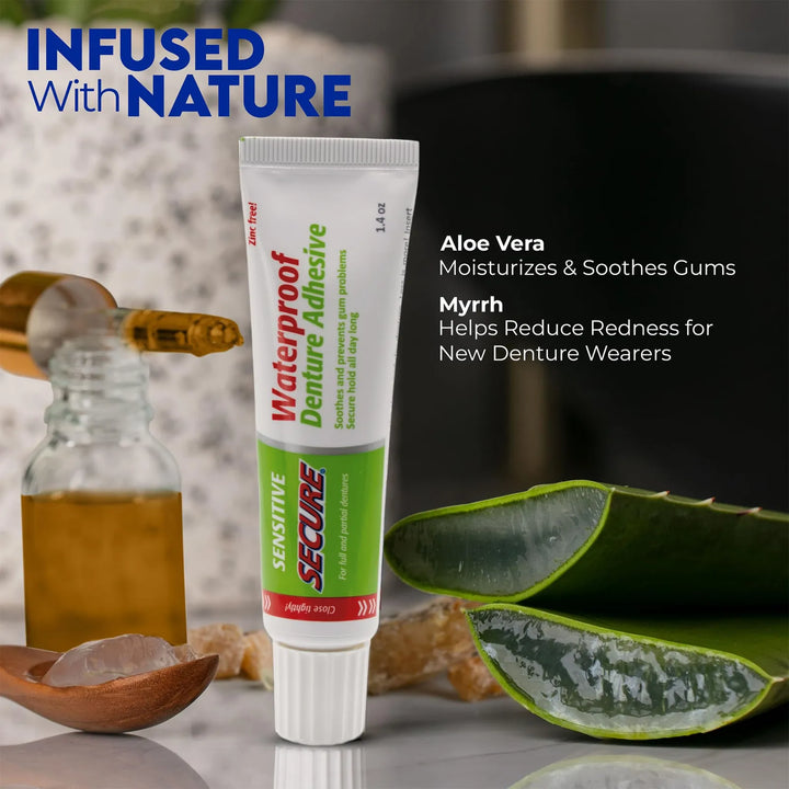 Adhesivo Impermeable Para Dentaduras Postizas Con Aloe Vera - Imagen 3