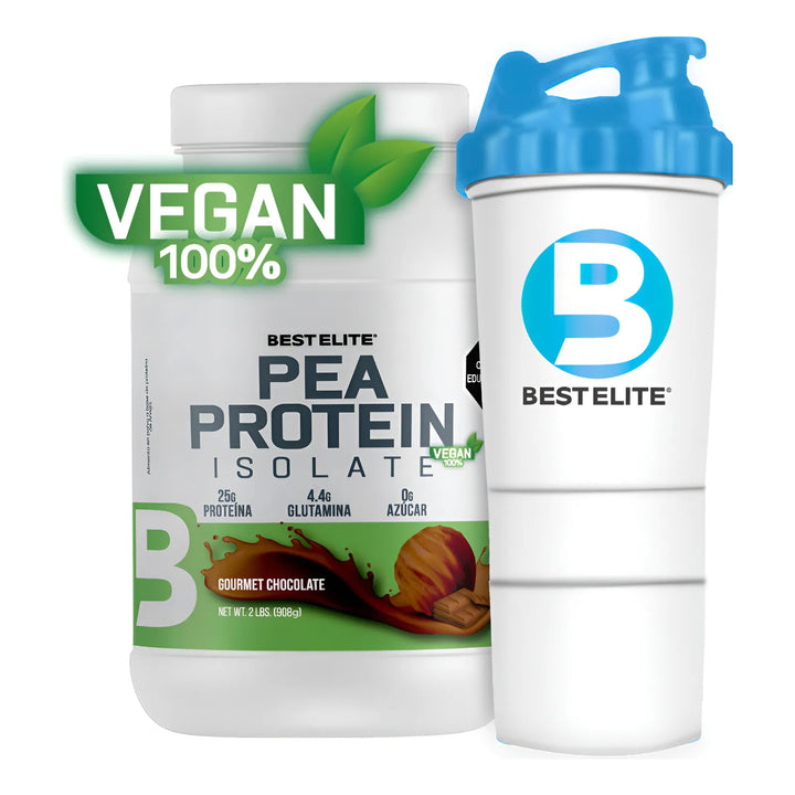 Proteina Vegana Pea Protein Isolate De Best Elite 2 Lb 2 Libras 2lb Arveja Vegan Protein Sin Gluten - Imagen 1