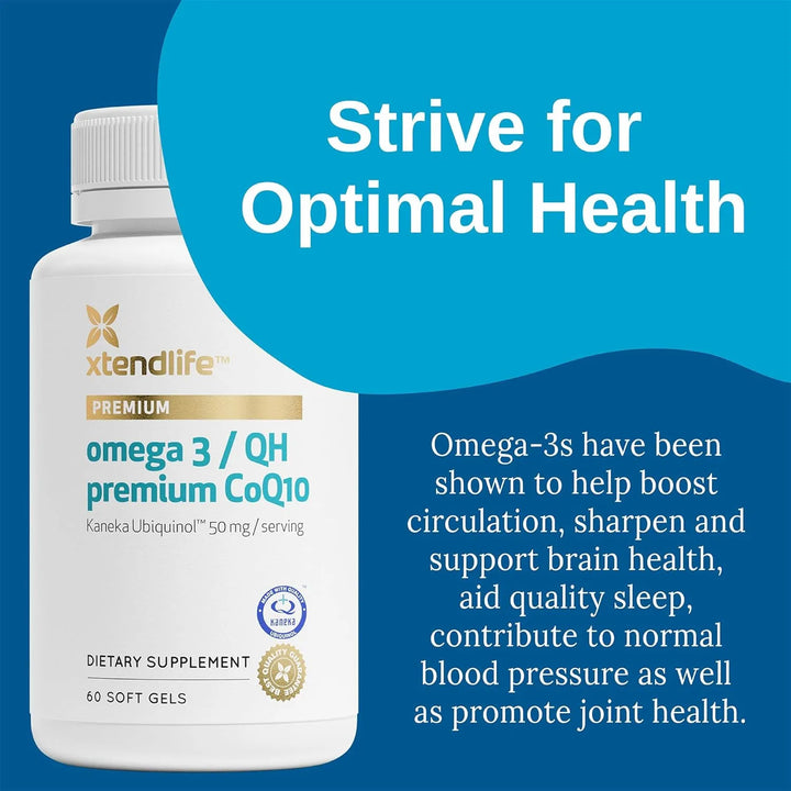 Aceite De Pescado Omega 3 Premium Con Coq10 1100mg Dha Epa U - Imagen 2