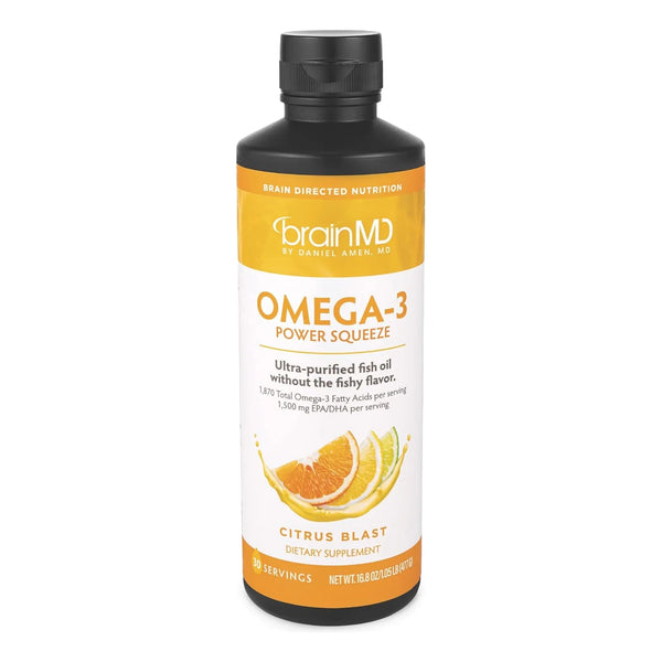 Omega 3 Power Squeeze Cítricos 500 Ml Salud Cardiovascular C - Imagen 1