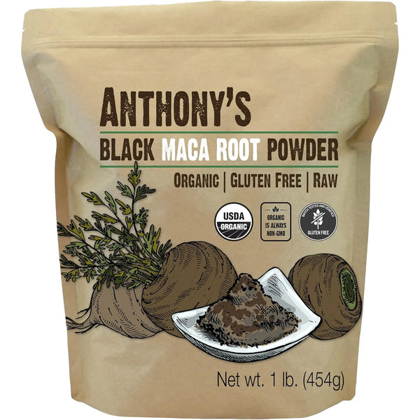 Polvo De Maca Negra Orgánica Cruda 454 Gramos - Imagen 1