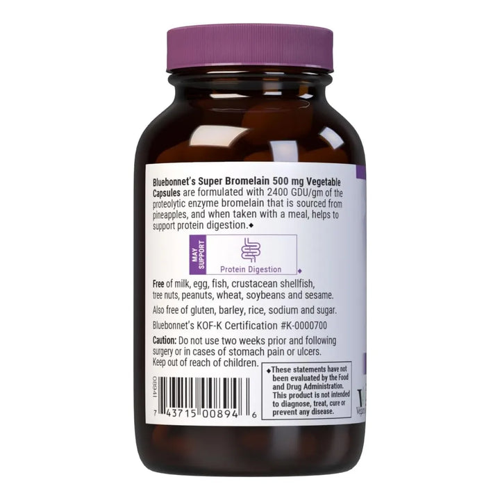 Cápsulas De Bromelina 500 Mg 60 Unidades Para Digestión Y Bi - Imagen 3