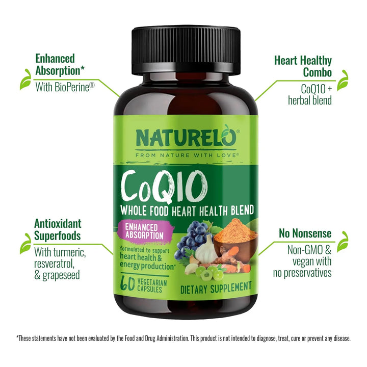 Coq10 Natural Energía Antioxidante 60 Cápsulas Salud Cardíac - Imagen 4