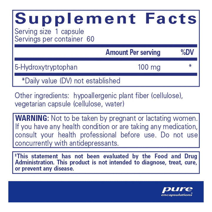 5 Hidroxitriptófano Natural 100 Gramos Apoyo Emocional Y Sue - Imagen 2