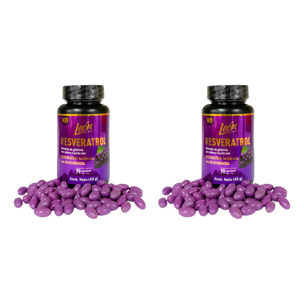 Combo X2 Resveratrol Nicotinamida Con Vitamina C Y Zinc X180 Uds - Imagen 1
