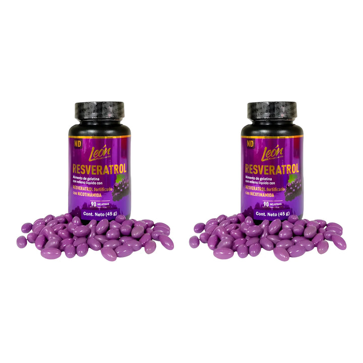 Combo X2 Resveratrol Nicotinamida Con Vitamina C Y Zinc X180 Uds - Imagen 1