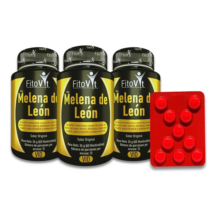 Melena De Leon  X3  Fitovit Original Suplemento Natural Original - Imagen 2