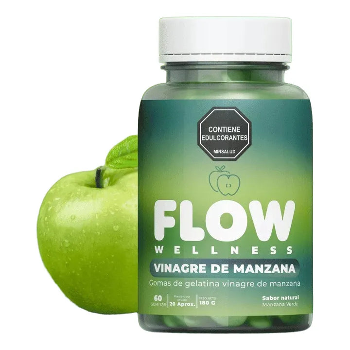 Gomas Vinagre De Manzana X2 Flow Adelgaza Natural, Controla Apetito, Reduce Ansiedad, Mejora Digestión, Ideal Para Bajar De Peso Y Quemar Grasa - Imagen 5