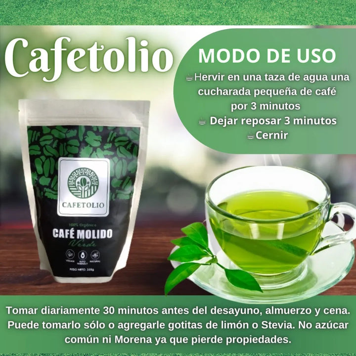 2 Café Verde Molido Cafetto Suave Amargo - Imagen 4
