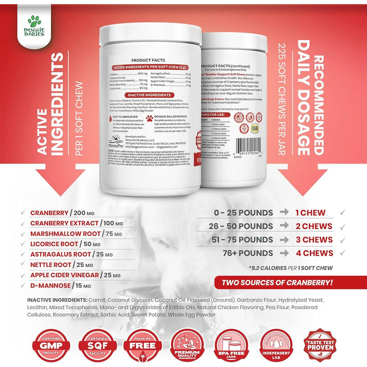Masticables Suaves Para Perros De Arándano 225 Unidades Sopo - Imagen 2