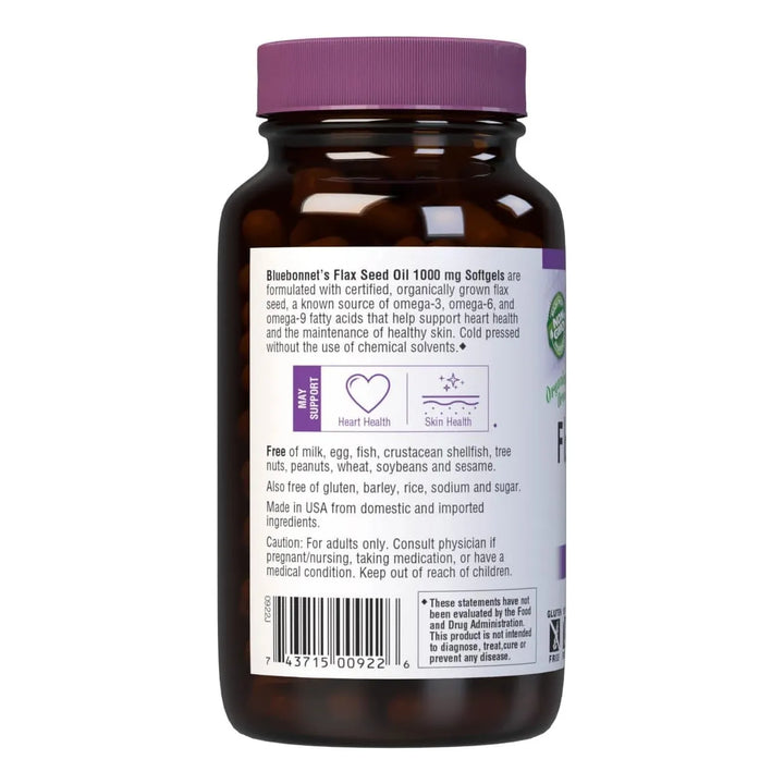 Aceite De Semilla De Lino 1000 Mg Rico En Omega 3 Ideal Para - Imagen 3