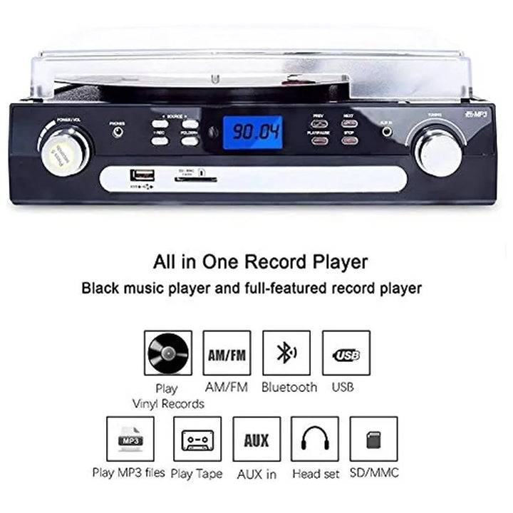 Reproductor De Discos Bluetooth Digitnow Con Altavoces Estér - Imagen 2