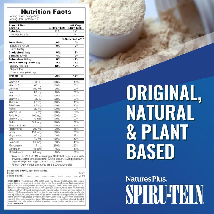 Batido De Fresa Y Plátano Con Proteína De Espirulina En Polv - Imagen 6