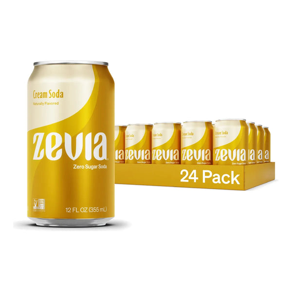 Zevia Refresco Sin Calorias Cream Soda 355 Ml Pack X 24 Und Sabor Delicioso Y Natural