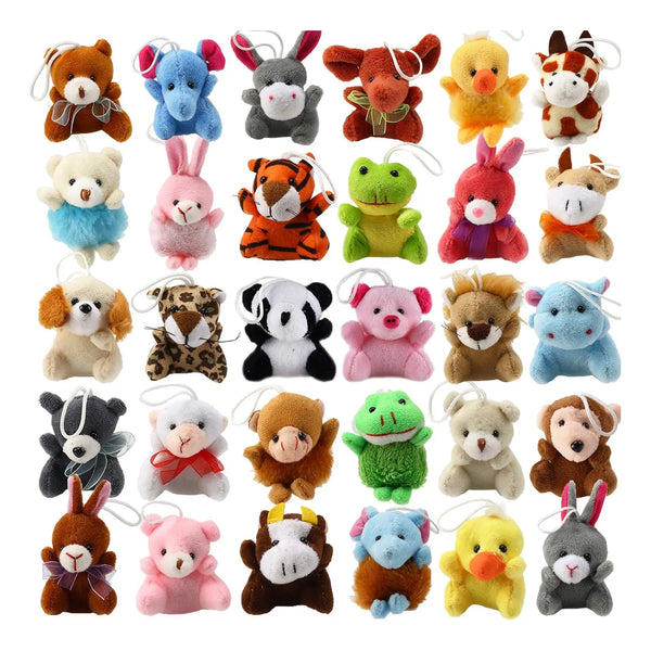 Juego 32 Piezas Mini Animales Peluche Decoracion Fiestas Regalos Infantiles