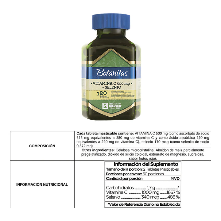 Vitamina C + Selenio 120 Cap - Imagen 2