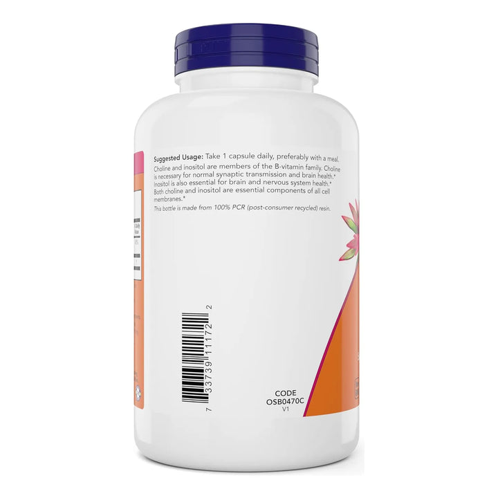 Cholina E Inositol 180 Cápsulas Vegetales Energía Cognitiva - Imagen 7