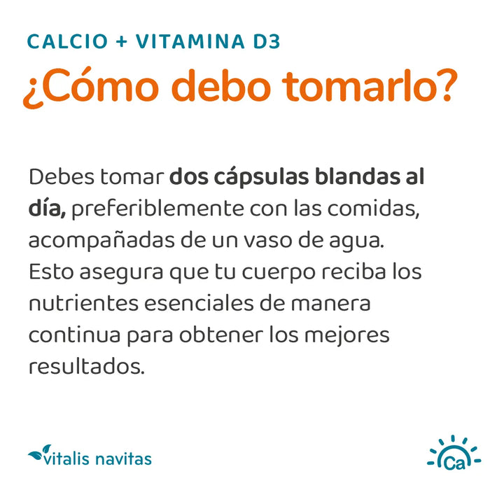 Calcio+vitamina D3 60 Capsulas - Imagen 5